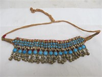 Vintage tribal necklace, missing 1 bead