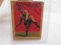 Cracker Jack Ball Players, Walter P. Johnson card