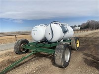 2 – 500 Gal Anhydrous Tanks on Steel Running Gear