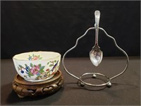 China Bowl, Spoon with Stand