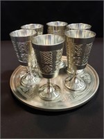 Pewter Sherry Glass Set - Made in Ireland