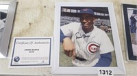 ERNIE BANKS SIGNED WITH COA  (MR. CUB)