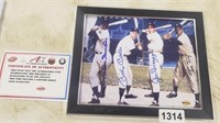 SNIDER. MANTLE, DIMAGGIO, MAYS SIGNED WITH COA