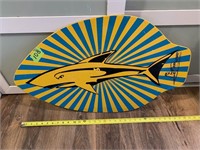 Large wooden skim lizard board