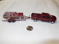 Greenlight Ford F-350, Country Squire & Trailer