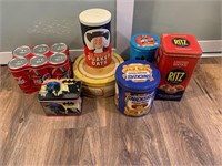 Large lot of collectible tins