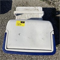 Lot of assorted ice coolers