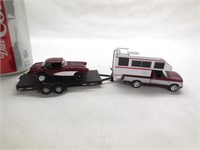 Johnny Lightning Truck w/Camper, Corvette &