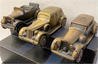 3 Banthrico Diecast Car Banks (1974)