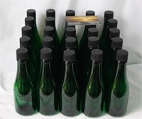 (25) 8 oz Green Plastic Bottles w/Lids