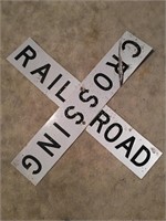 Railroad Crossing Metal Sign - No Hardware