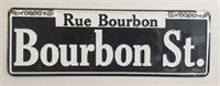 Bourbon St. Metal Sign