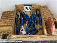 Selection of Unused Tools, Plier, Crescent Wrench