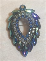 Vintage Sarah Covington Blue Stone Brooch