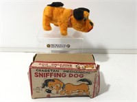 1950’s Cragstan Mechanical Sniffing Dog. Made in