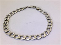 Sterling Silver Chain bracelet - 8 in