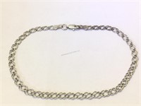 Sterling Silver Chain Link Bracelet - 9 in