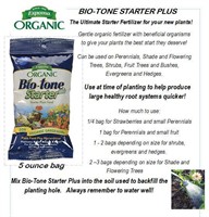 10-5 Oz Bio-Tone Starter Fertilzer Organic Bags