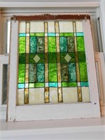 stain glass windows, 19-1/2" w x 24" h