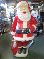 Vintage Blow Mold Santa Approximately 5' Tall -