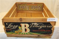 WOOD GRAPE SHIPPING CRATE