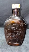 1776 Log Cabin Syrup Glass Bottle