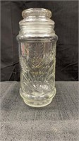 Planters peanut jar, clear design, 1982