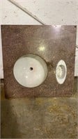 Vintage Marble Sink w/ cast soap dish