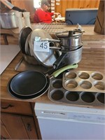 POTS AND PANS, MUFFIN TINS