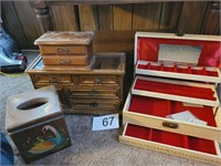COLLECTION OF JEWELRY BOXES