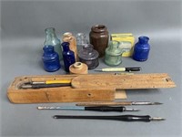 Great Lot of Early Inkware Writing Collectables