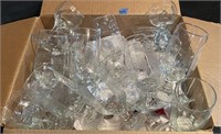 box lot of glassware