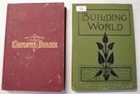 Two antique volumes on Building