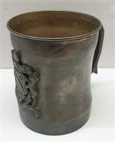 Early Silver Plated Mug With Crest (Marked Italy)