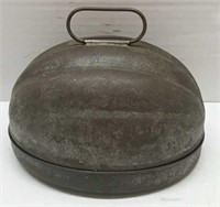Early Tin Pudding Mold (Melon Shaped)