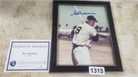TED WILLIAMS SIGNED WITH COA