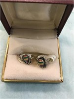 Sterling Indian Style Rings sz 3 & 4