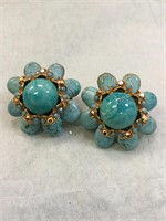 Barrera 1 1/2"  Turquoise Earring