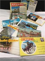 Fold Out Post Card Books - Many New