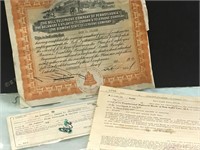 Bell Telephone Old Certificates and Bank Notes