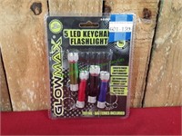 5 Multi-Color LED Keychain Flashlight