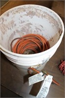 EXTENSION CORD AND BUCKET