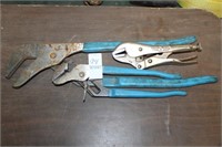 CHANNEL LOCK PLIERS AND VISE GRIPS