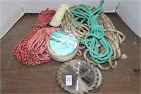 ROPE AND SAW BLADES