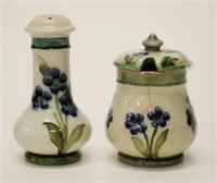 Moorcroft MacIntyre pepper pot and mustard pot (2)