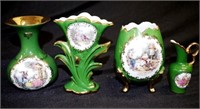 Four various Limoges table pieces