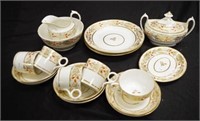 Part Georgian porcelain tea service
