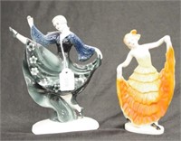 Two vintage ceramic 'Dancer' figures
