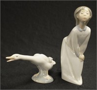 Two Lladro ceramic figures