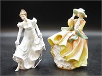 Two Royal Doulton lady figurines
